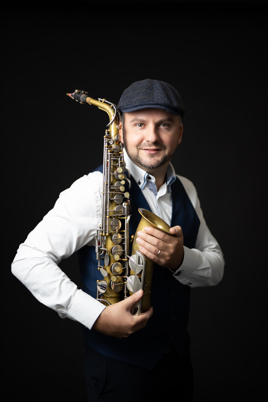Giovani Tramontin durante una performance